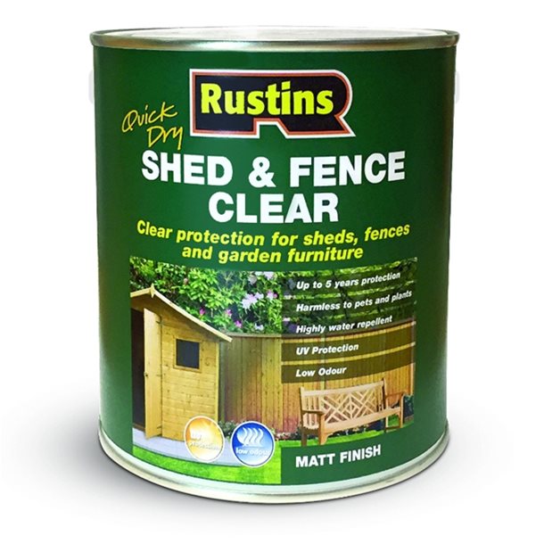 Rustins | Shed & Fence Clear 1l