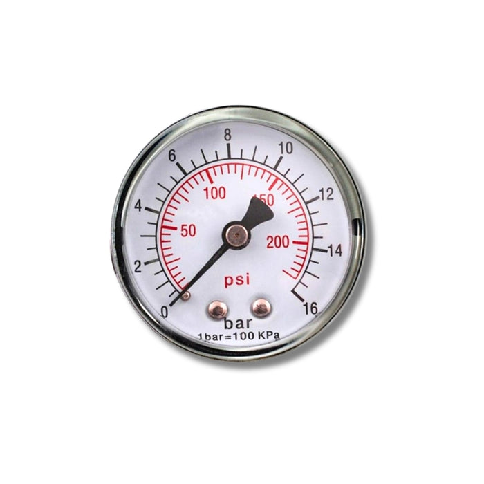 GAV | Pressure Gauge 0-16 Bar 50mm 1/4" Rear