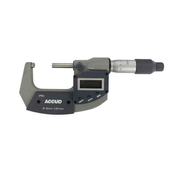 Accud | Micrometer Digital Outside IP65 25-50mm 0.002mm Acc. 0.001mm Res.