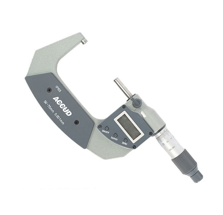 Accud | Micrometer Digital Outside IP65 50-75mm 0.004mm Acc. 0.001mm Res.