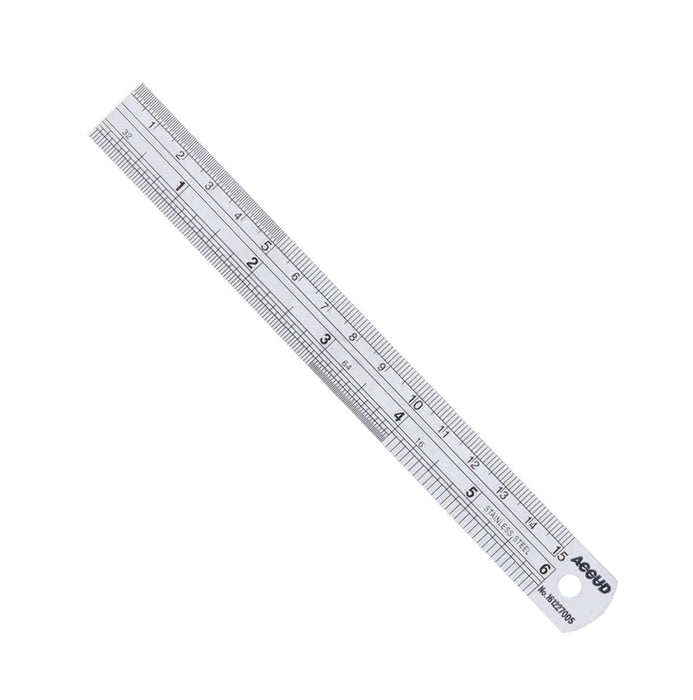 Accud | Ruler S/Steel 18mm X 1.0mm X 150mm