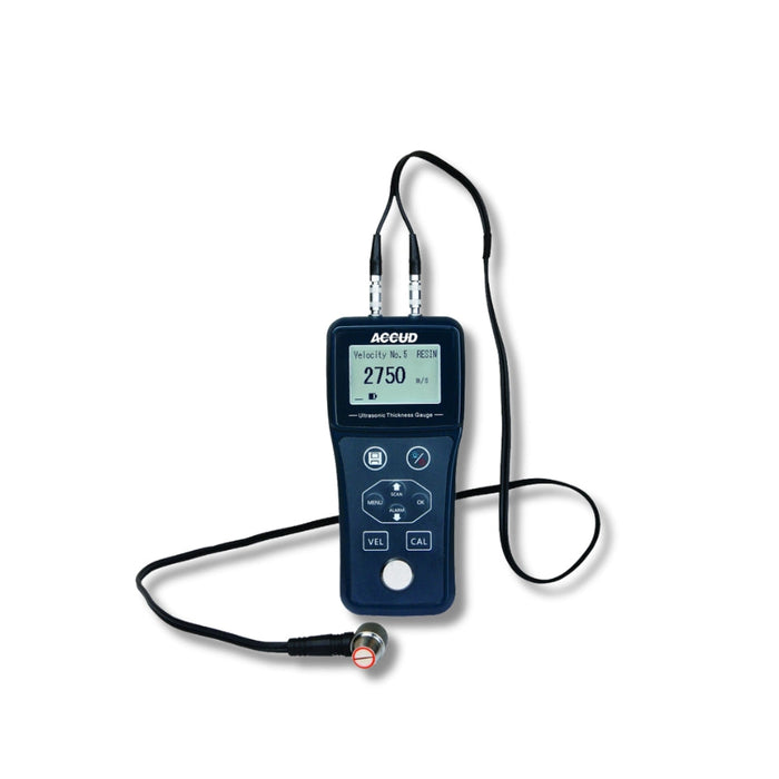 Accud | Ultrasonic Thickness Gauge 0.8-300mm Gen. Use 5.0Mhz