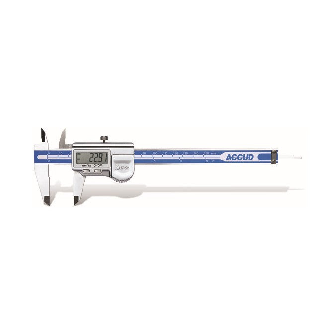 Accud | Vernier Coolant Proof Digital Calliper with Calibration Certificate 0-300mm