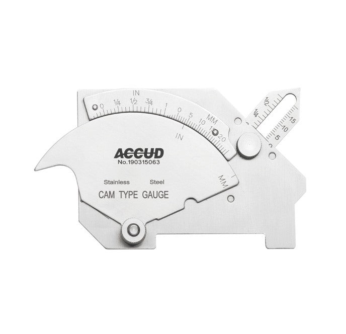 Accud | Welding Gauge with 8 Measuring Applications S/Steel