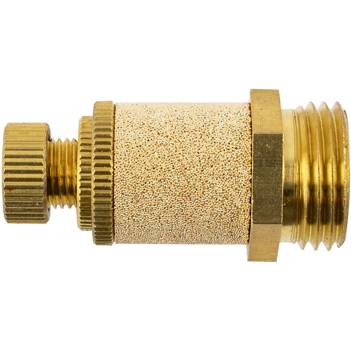 AirCraft | Flow Control Silencer Brass 1/2" M