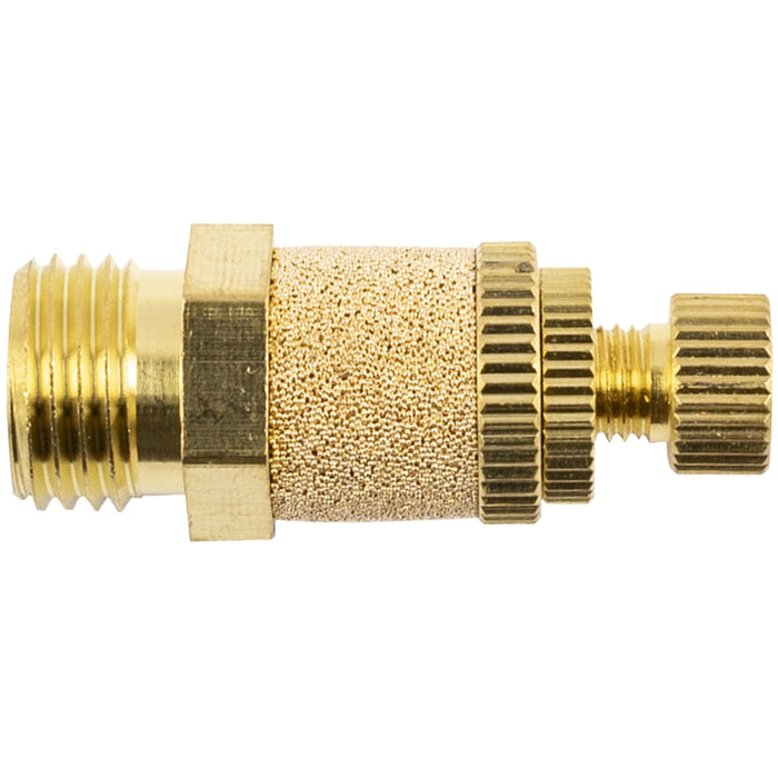 AirCraft | Flow Control Silencer Brass 1/4" M