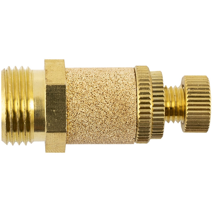 AirCraft | Flow Control Silencer Brass 3/8" M