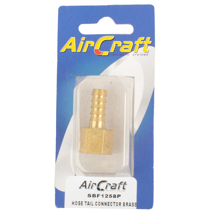 AirCraft | Hose Tail Connector Brass 1/4"FX8mm 1Pc