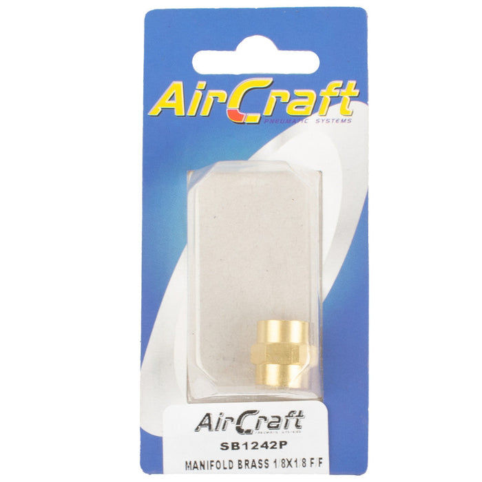 AirCraft | Manifold Brass 1/8"X1/8" F/F 1Pc