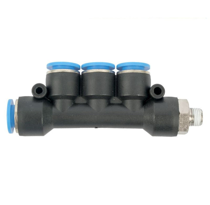 AirCraft | PU Hose Fitting Manifold 4 X 10mm Port X 1/8"M