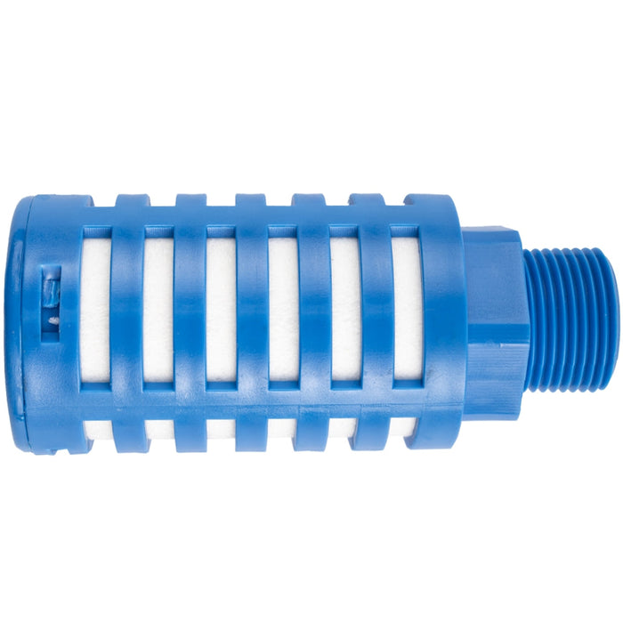 AirCraft | Plastic Breather Silencer 3/4" M Blue