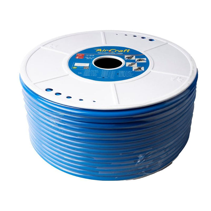 AirCraft | Polyurethane Hose Blue 10mm O.D. per metre (100m Roll)