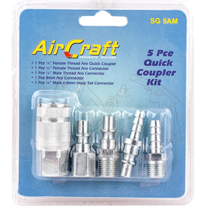 AirCraft | Quick Coupler 5 Pc Set - BPM Toolcraft