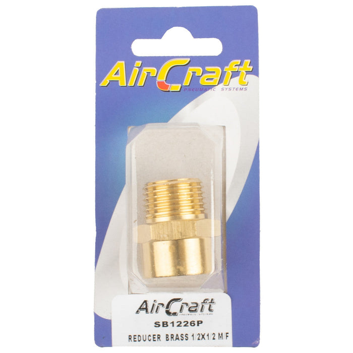 AirCraft | Reducer  Brass 1/2"X1/2" M/F 1Pc