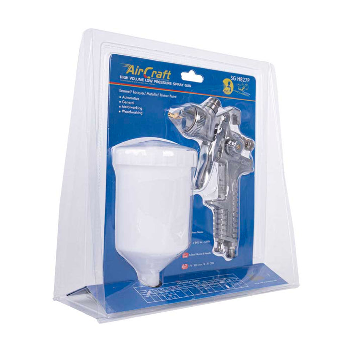 AirCraft | Spray Gun HVLP 1.4mm Nozzle Plastic Cup Blister Pack