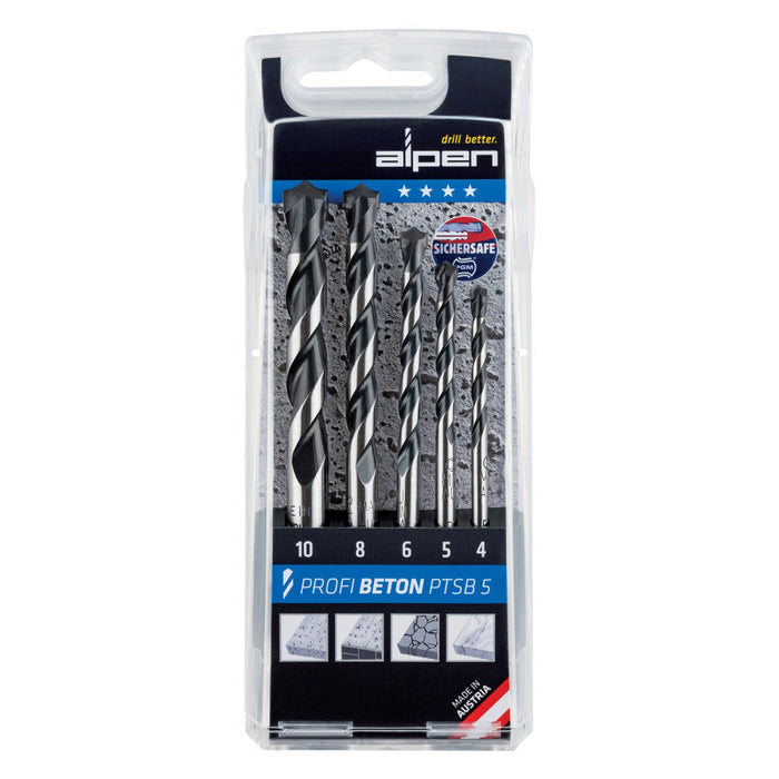 Alpen | Drill Bit Set Concrete Profi Beton 5Pc