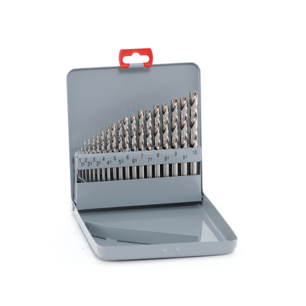 Alpen | Drill Bit Set HSS-ECo Cobalt 1,0-10mm X 0.5mm in Metal Case 19Pc