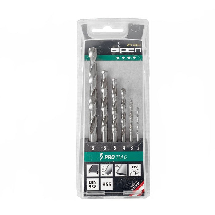 Alpen | Drill Bit Set HSS Pro 2-8mm 6Pc