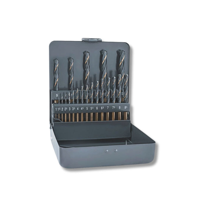 Alpen | Drill Bit Set Sprint Master KM21 1-8.5 X 0.5 9-13 X 1mm in Metal Box 21Pc