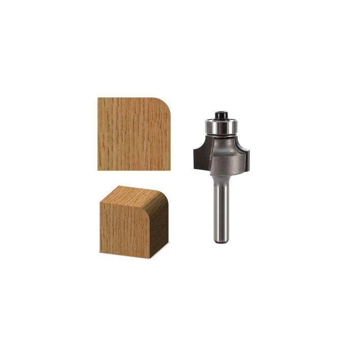 Betop | Router Bit Round-Over 15.9 X 7.9mm X 1.6R - 1/4" Shank