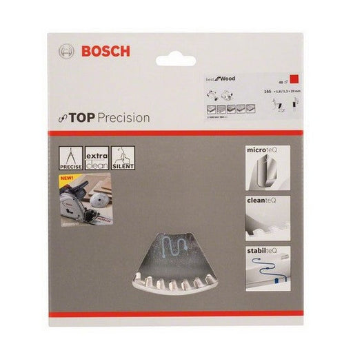 Bosch | Circular Saw Blade Ø 165mm 48 Tooth Top Precision for Wood - BPM Toolcraft