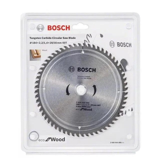 Bosch | Circular Saw Blade 184 x 20mm x 60T Eco for Wood - BPM Toolcraft