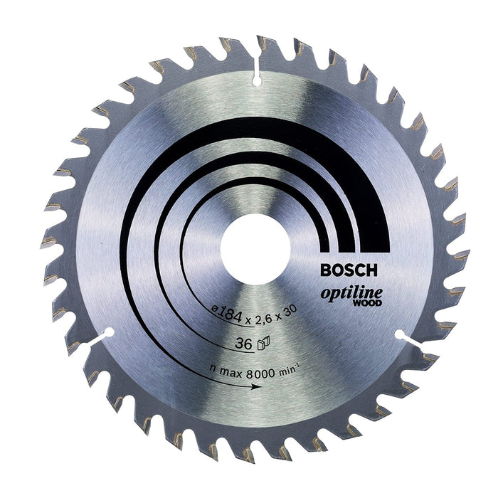 Bosch | Circular Saw Blade 184X30mm 36T Optiline for Wood