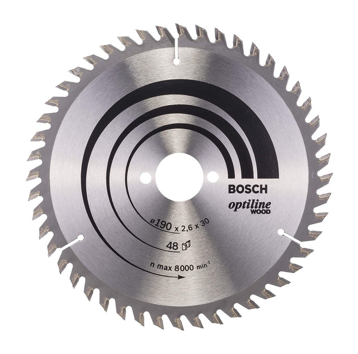 Bosch | Circular Saw Blade 190X30mm 48T Optiline for Wood