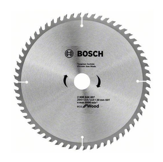 Bosch | Circular Saw Blade 254 x 30mm x 60T Eco for Wood - BPM Toolcraft