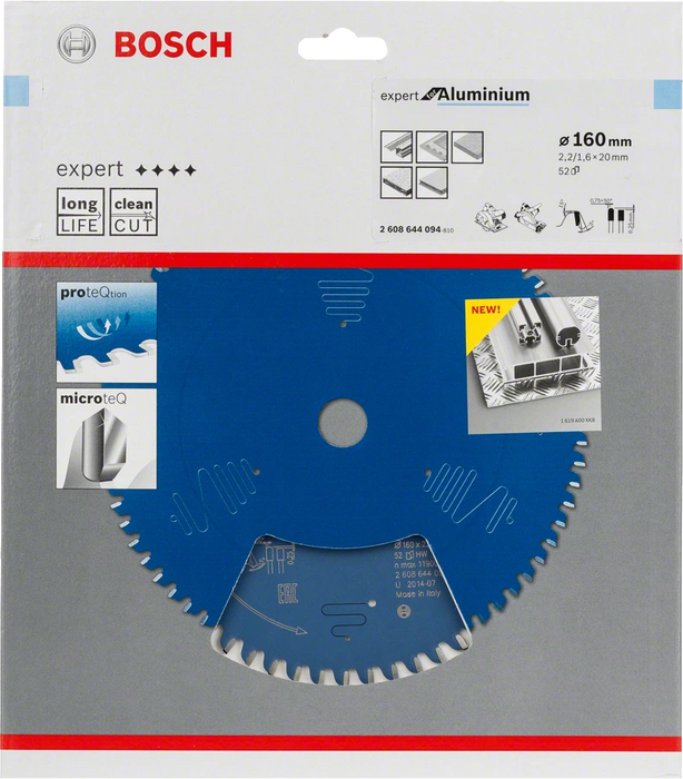 Bosch | Circular Saw Blade EX Al H 160X20mm 52T