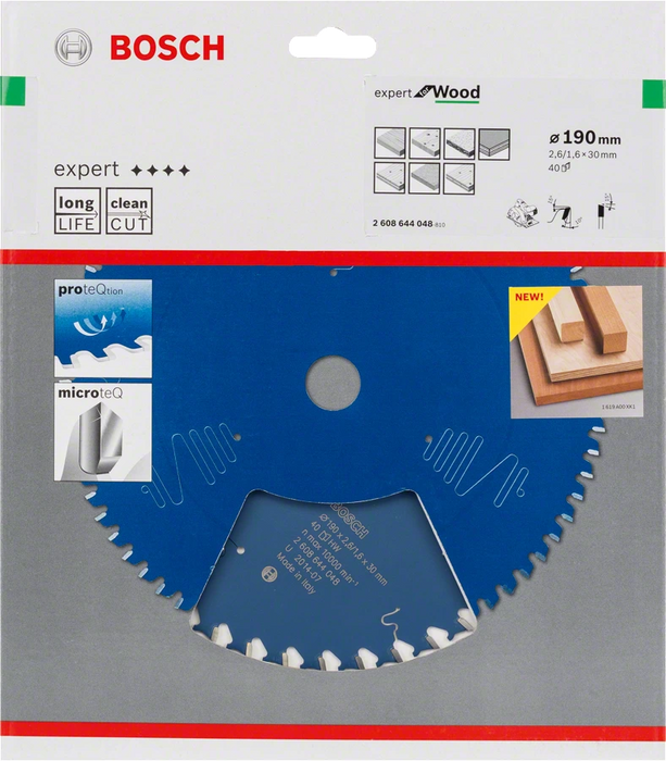 Bosch | Circular Saw Blade EX WO H 190X30mm 40T