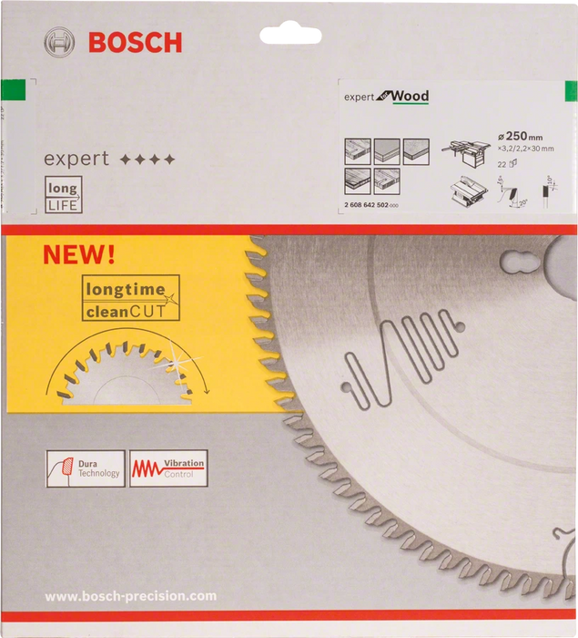 Bosch | Circular Saw Blade EX WO S 250X30mm 22T