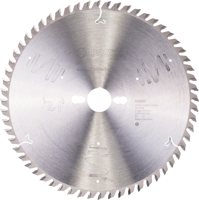 Bosch | Circular Saw Blade EX WO S 250X30mm 60T