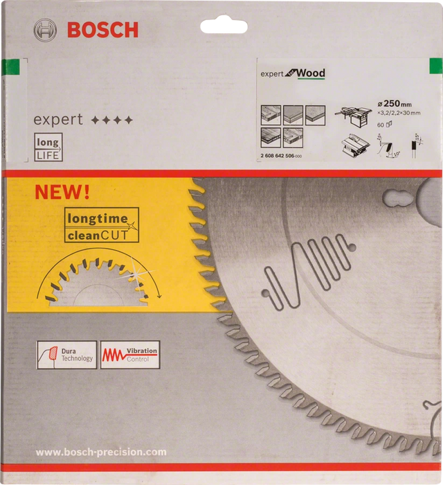 Bosch | Circular Saw Blade EX WO S 250X30mm 60T