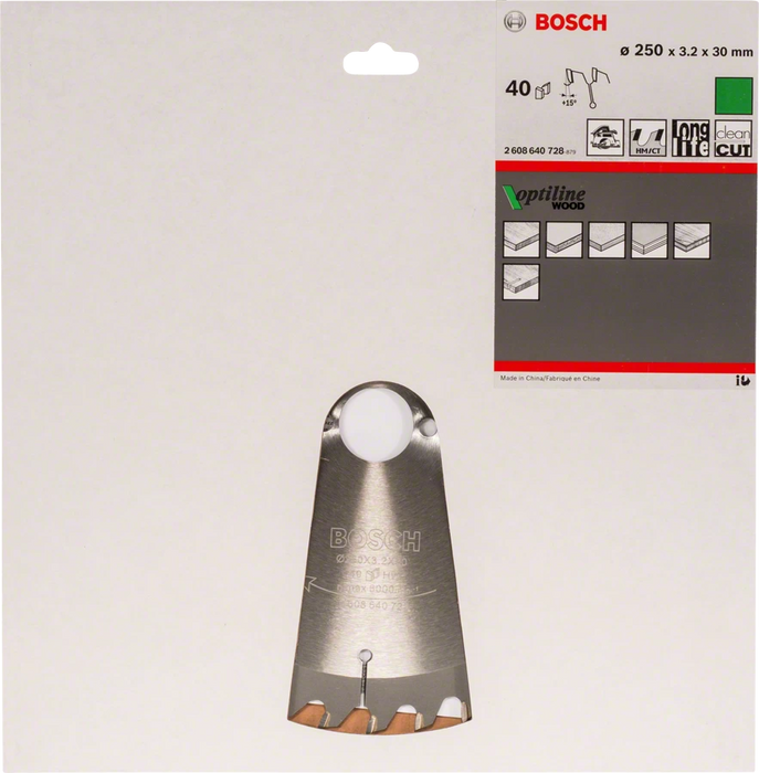 Bosch | Circular Saw Blade OP WO H 250X30mm 40T