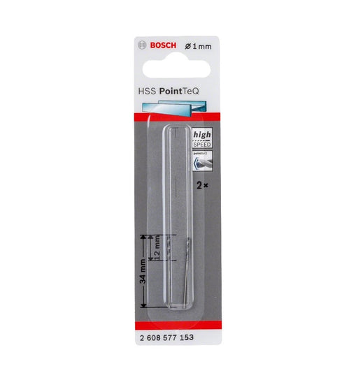 Bosch | Drill Bit HSS PointTeQ 1,0mm 2Pc - BPM Toolcraft