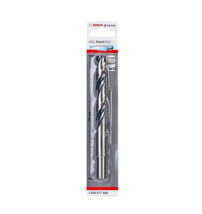 Bosch | Drill Bit HSS PointTeQ 14,0mm 1Pc (Reduced Shank) (Online Only) - BPM Toolcraft