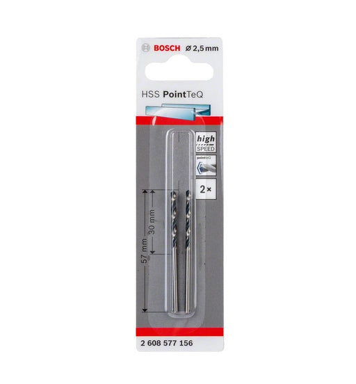 Bosch | Drill Bit HSS PointTeQ 2,5mm 2Pc - BPM Toolcraft