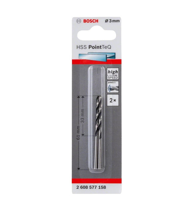 Bosch | Drill Bit HSS PointTeQ 3,0mm 2Pc - BPM Toolcraft