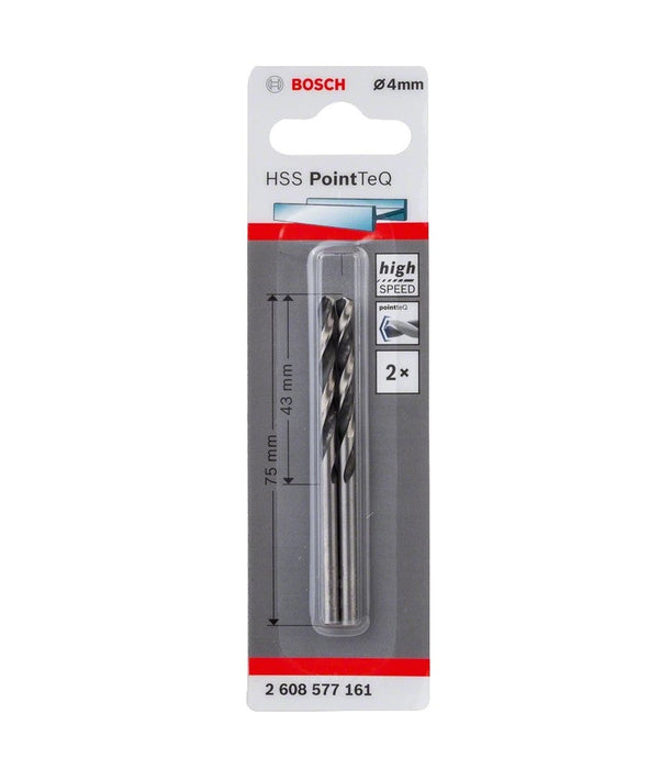 Bosch | Drill Bit HSS PointTeQ 4,0mm 2Pc - BPM Toolcraft