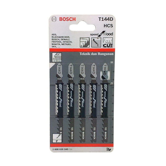 Bosch | Jigsaw Blade T144D for Wood 5Pk - BPM Toolcraft