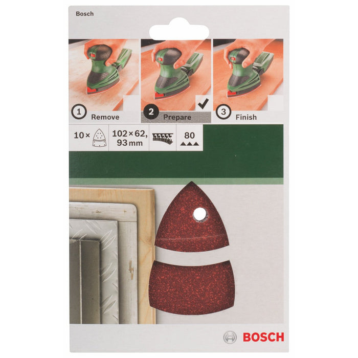 Bosch | Octo Sandpaper 10Pc - Various Grits