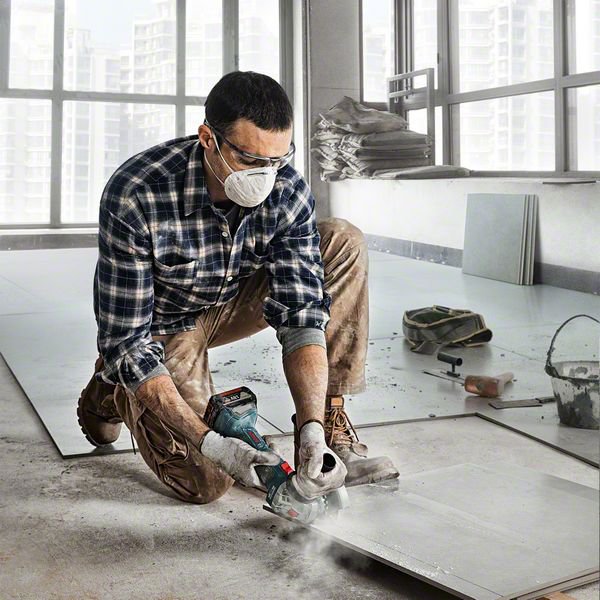 Bosch Professional | Cordless Angle Grinder GWS 180-LI + 2 x 4Ah Batteries + Charger (Online Only) - BPM Toolcraft