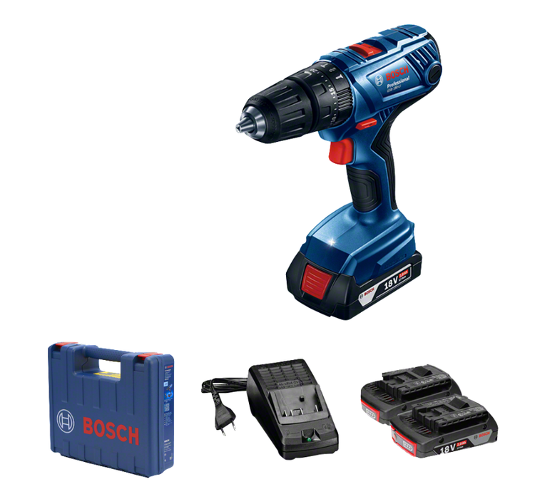 Bosch Professional | Cordless Drill GSB 180-Li 2 X 2.0Ah Batteries Charger Case