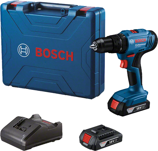 Bosch Professional | Cordless Drill GSB 183 Li 18V 2X 2.0Ah + Charger