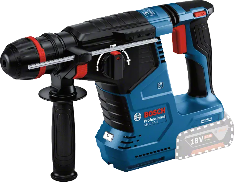 Bosch Professional | Cordless Rotary Hammer GBH 187-Li with a Chuck (Battery Excluded)