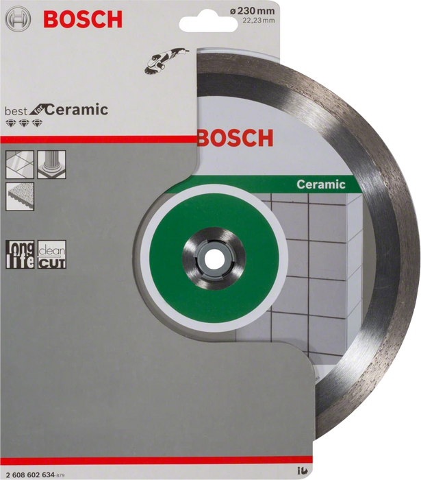 Bosch Professional | Cutting Disc Best for Ceramics 230 X 22,23 X 2,4 X 10mm Continuous Rim