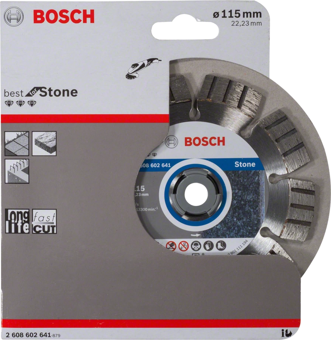 Bosch Professional | Cutting Disc Best for Stone 115 X 22,23 X 2,2 X 12mm Segmented