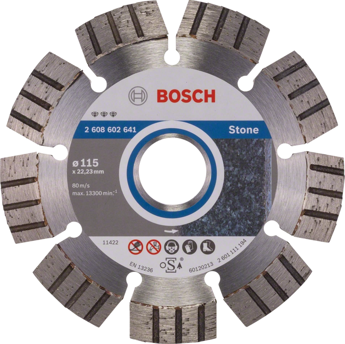 Bosch Professional | Cutting Disc Best for Stone 115 X 22,23 X 2,2 X 12mm Segmented