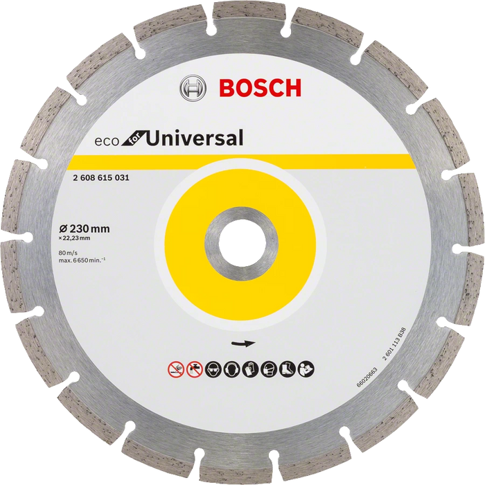 Bosch Professional | Cutting Disc Eco for Univ. 230 X 22,23mm Segmented